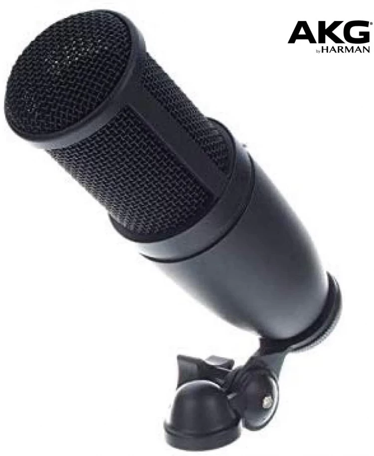 Recording Condenser Microphone In Front Of Computer