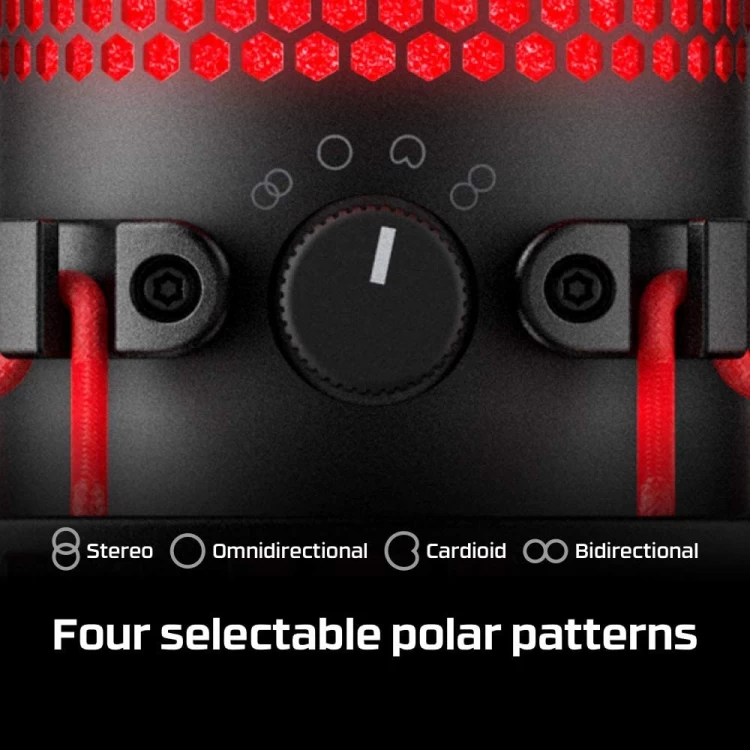 HyperX Quadcast Four Directional Polar Patterns