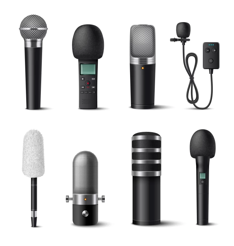 Set Of Microphones For Choosing