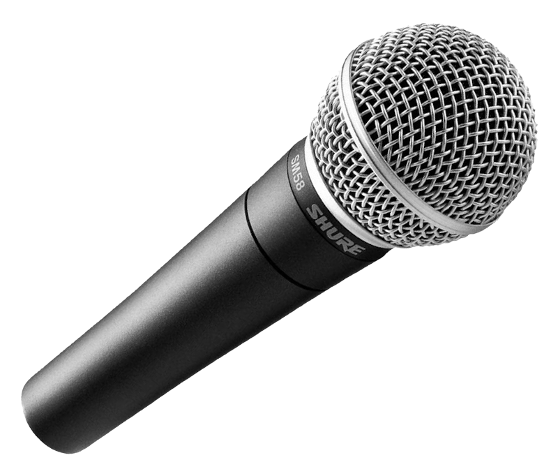 Shure SM58 At 45-Degree Angle